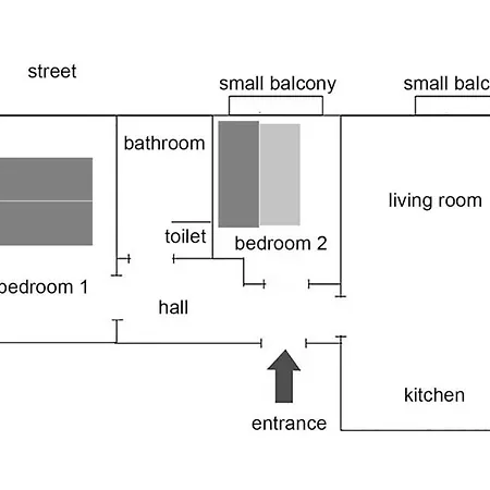 Practical Two Bedroom Near Corvin Budapesta